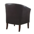 thumbnail image 5 of Linon Noelie Club Chair, Blackberry Faux Leather Fabric, 5 of 9