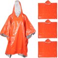 thumbnail image 1 of EeaseCA 4 Pcs Imperméable de Randonnée Extérieur Multi-Fonction Poncho de Pluie Résistant à l'Usure pour Adultes Camping, 1 of 7