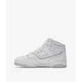 thumbnail image 3 of New Balance Bb650 BB650RWW Men's US 11.5 White Leather Lifestyle Shoes RHS4150, 3 of 6