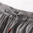 thumbnail image 7 of Diufon Cotton Linen Pants for Women Solid Color Pants Elastic Waist Drawstring Pants with Pockets, 7 of 7