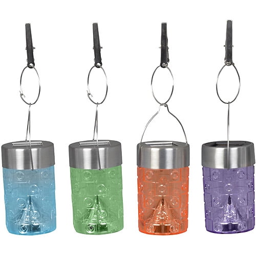 Moonrays 91280MC Solar Powered Color-Changing LED Umbrella Party Lights, Set of 8 by Coleman Cable Inc