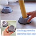 thumbnail image 3 of 1/4x Washing Machine Support Mat Anti-Vibration Leg Stopper Foot Pad Feet Pads2~, 3 of 9