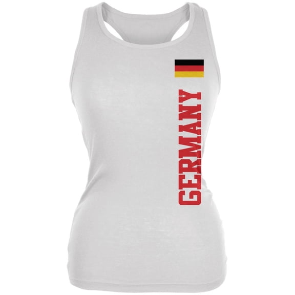 World Cup Germany White Juniors Soft Tank Top - X-Large