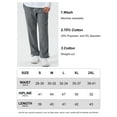 thumbnail image 5 of Cotton Sweatpants - Casual Open Bottom Straight Leg Pants with Zipper Pockets for Men Dark Gray XL, 5 of 9