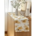 thumbnail image 5 of Table Runner 72 Inches Long for Kitchen Dining, Yellow Spring Floral Dresser Scarf Farmhouse, Dining Table Decorations for Wedding/Parties, Elegant Flowers Summer Botanical 14 x 72 In, 5 of 8