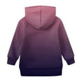 thumbnail image 4 of TQWQT Girls Sweatshirt Purple Hoodie Long Sleeve Trendy Girls Hooded Sweatshirt Gradient Pullover Top Size 10-12 Cute Sweatshirts 3-4 Years, 4 of 4