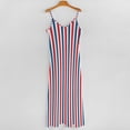 thumbnail image 5 of American Flag Blue Red White Sleeveless Dress Loose Women's Dress Dresses Luxury Evening Dresses, 5 of 9