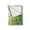 thumbnail image 2 of Bamboo Print Soft Flannel Fleece Blanket, Image of Bamboo Trees in Rain Forest Far Eastern Wildlife Tropical Nature Inspired, Cozy Plush for Indoor and Outdoor Use, 60" x 80", Green, by Ambesonne, 2 of 6