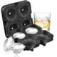thumbnail image 1 of Bandejas para cubitos de hielo Diamond Ice Cube Reutilizable Silicona Flexible 4 cavidades Máquina para hacer hielo para enfriar cócteles de whisky, Embudo incluido, Fácil liberación, 1 of 7
