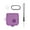 Transparent purple, variant on SDFGTstore Protective Carrying Case Shockproof Suitable for Nothing Ear (2) Earset Dustproof Protector Washable Charging Box Sleeve