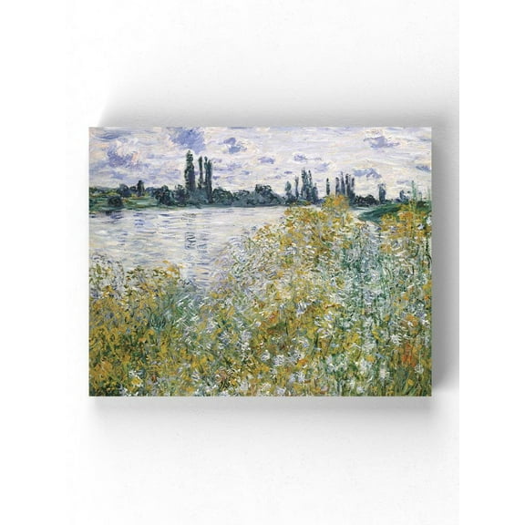 Lle Aux Fleurs Near Vetheuil Wrapped Canvas  -Claude O. Monet Designs,
