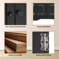 thumbnail image 4 of Patiojoy Armoire de Rangement d'Appoint pour Chambre, au Sol, Tablettes Ajustables, Noir, 4 of 8