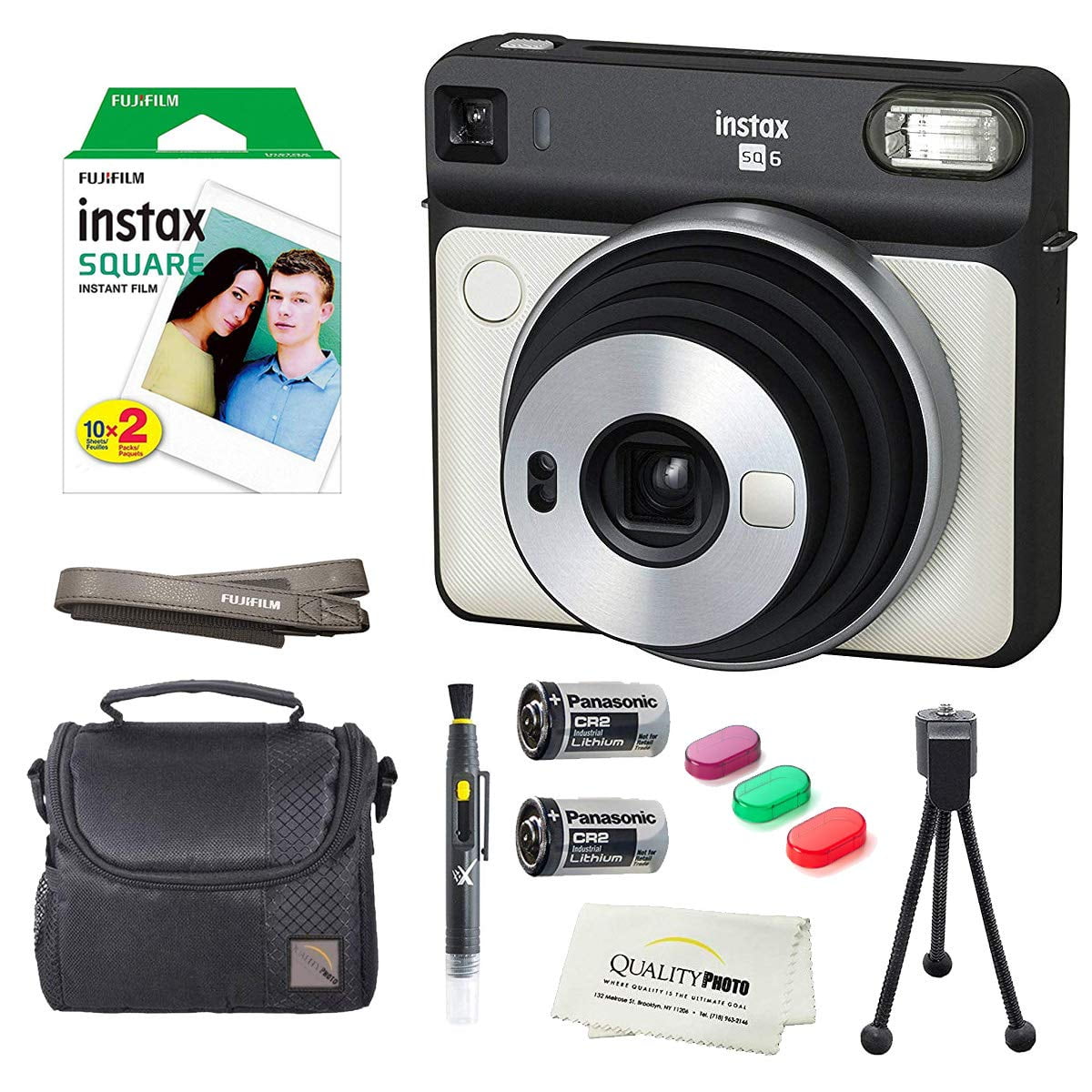 Fujifilm Instax SQUARE SQ6 Instant Film Camera (Pearl