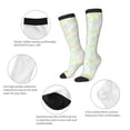 thumbnail image 5 of Fotbe Color Rabbit print Women's Men's Novelty Crew Socks Cotton Socks Knee High Socks for Walking,Running,Nurses,Pregnancy, 5 of 8