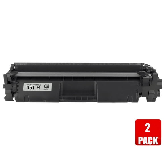 Prime™ 2 Pack Canon 051H/Canon-051H/051/051H High Yield Black Compatible Toner Cartridge