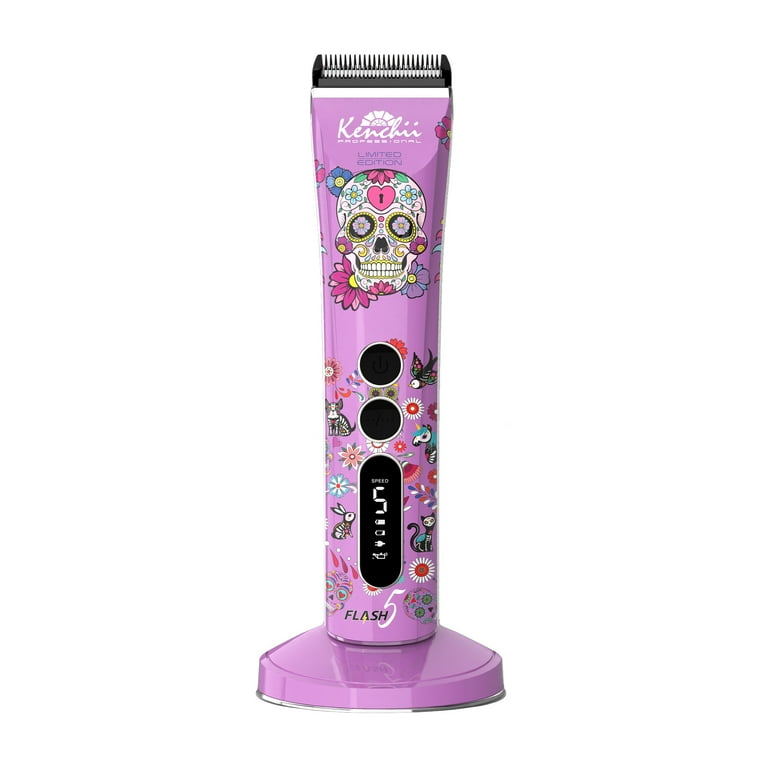 Kenchii Flash 5 Pet Grooming Trimmer, Fast 5-in-1 Digital Cordless