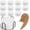 Round 72 Pieces, variant on 72 Pcs Sublimation Ceramic Coasters Blanks – 4.2x4.2 Inch Unglazed White Square Coaster Tiles for DIY Crafts, Personalized Gifts & Home Decor, Includes 12 Metal Coaster Stands