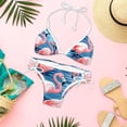thumbnail image 6 of Flamingo Tropical Rainforest Detachable Sponge Adjustable Strap Bikini Set Two-Pack Swimsuit Women Swimwear, 6 of 6