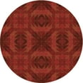 thumbnail image 1 of Ahgly Company Machine Washable Indoor Round Transitional Cranberry Red Area Rugs, 6' Round, 1 of 7