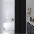thumbnail image 2 of Solid Color Window Privacy Film Black Decorative Glass Window Film UV Blocking Static Cling Non-Adhesive Sticker Covering for Home Door 17.7 x 78.7 inches, 2 of 8
