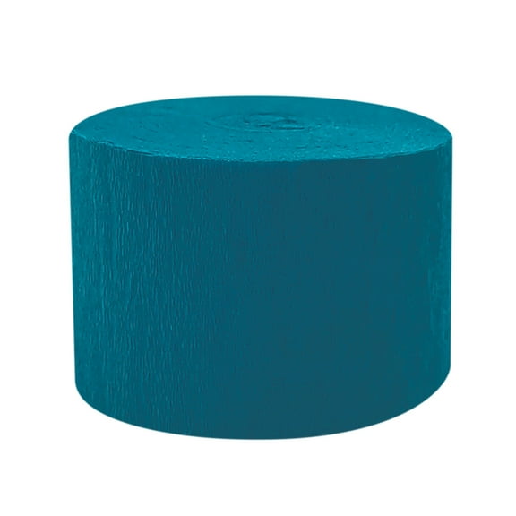 Crepe Paper Roll, Party Streamer, Blue Flame Resistant Crepe Paper Streamer for DIY Crafts and Festive Decorations, 81 Inch Durable and Long Lasting
