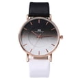 thumbnail image 1 of Fiudx Ofertas Flash Artículos En Oferta Reloj De Pulsera Analógico De Cuarzo De Cuero Dorado Y Cristal Para Mujer A La Moda, 1 of 2