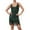 Dark Green, variant on Women's 1920S Gatsby Dress V Neck Sequin Bead Fringed Hem Flapper Dress Beige L