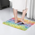thumbnail image 4 of Pioneer Flower Floral Print Flannel Non Slip Door Rugs,Washable Door Mats Indoor,Decorative Door Mats,Dirt-Resistant and Absorbent Doormat for Entrance,Bedroom,Kitchen,Bathroom,31.5"x17", 4 of 4