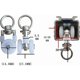 thumbnail image 2 of 20 Pieces Metal Pulley Wheel, Curtain Pulley, Sliding Curtain Hook, Curtain Rail Pulley, Curtain Rail Rollers, Shower Curtain Rail Rollers, for Curtai, 2 of 5