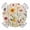 Beige Yellow, variant on Spring Floral Round Fitted Tablecloth with Elastic Edge, Waterproof Table Cloth Table Cover for 45"-54" Tables, Vintage Pastoral Rustic Botanical Flowers Tablecloths for Dining Picnic Indoor Outdoor