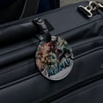 thumbnail image 5 of Aquaman Movie Aquaman vs Black Manta Round Leather Luggage Card Suitcase Carry-On ID Tag, 5 of 8