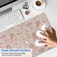 thumbnail image 4 of Long Mouse Pads for Desk,Beige Princess Unicorn Pattern Desk Mats on Top Of Desks, Desk Mouse Pad Extra Large with 3mm Non-Slip Base and Stitched Edge for Gaming,Office,Work,Home 31.5"x11.8", 4 of 6