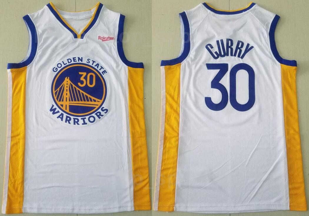 NBA Warriors 30 Stephen Curry 75th Anniversary Men Jersey