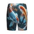 thumbnail image 7 of Daiia Cute Koi Fish Serenity Mens Woven Stretch Pajama Short,Short Pajama Pants-X-Large, 7 of 7