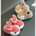 thumbnail image 6 of Otqutp Kids Toddler Bunny Slippers Boys Girls Cute Animal Indoor House Shoes Non-Slip Slippers Warm Plush Fuzzy Shoes, 6 of 6