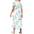 thumbnail image 6 of TARAINYA Summer Dresses for Women Casual Floral Dress Pocketed Flared Hem Midi Beach Sundress, 6 of 8