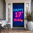 thumbnail image 6 of Neon Style 17th Birthday Banner Background Backdrop Party Supplies Birthday Decoration Photography Props Birthday Party Decor Happy Birthday Decorations, 6 of 7