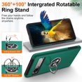 thumbnail image 4 of for Google Pixel 7 Pro Case, Slim Fit Case for Pixel 7 Pro with Ring Holder Kickstand,[Military Grade Drop Tested] Dual Layer Shockproof Protective Phone Case for Pixel 7 Pro 6.7", Alpine Green, 4 of 15