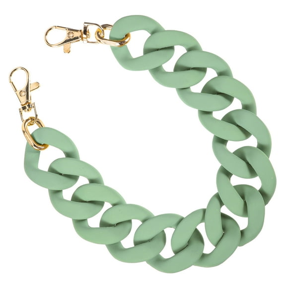 FRCOLOR Green Resin Purse Chain Replacement for Handbags Decorative Bag Extender and Crossbody Purse Strap