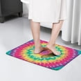 thumbnail image 4 of Colorful Rainbow Tie Dye Spiral Flannel Non Slip Door Rugs,Washable Door Mats Indoor,Decorative Door Mats,Dirt-Resistant and Absorbent Doormat for Entrance,Bedroom,Kitchen,Bathroom,23.5"x16", 4 of 5