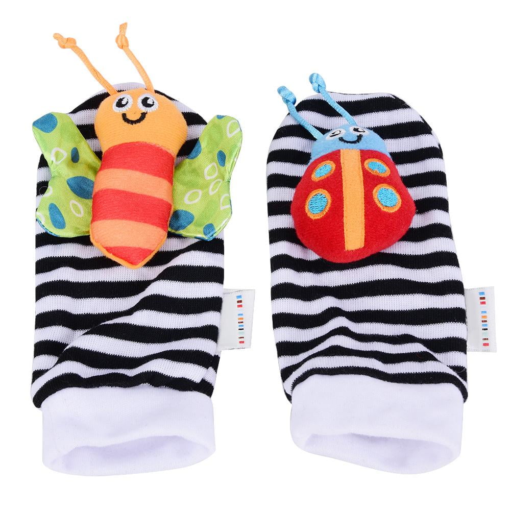 Tebru Baby Rattle Toys, Infant Rattle Socks, Infant Animals Rattle