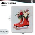 thumbnail image 4 of Stupell Industries French Country Floral Ice Skates Canvas Art, 30 x 40, by The Prints Vibe, 4 of 8