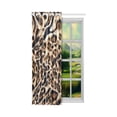 thumbnail image 2 of MKHERT Striped Leopard Blackout Window Curtain Drapes Bedroom Living Room Kitchen Curtains 52x84 inch, 2 of 3