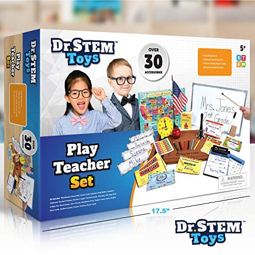 Ben Franklin Toys Play Teacher Role Play Set Includes Reusable White Board Bell Report Cards for Home or Classroom Walmart