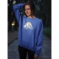 thumbnail image 2 of Camping Area Mountain Sweatshirt Women -Image by Shutterstock, Female Small, 2 of 4