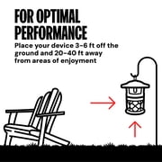 Dynatrap Outdoor Bug Trap 1/4 Acre UV LED Light Mosquito, Fly, Gnat, Moth, Wasp Trap, Chemical-Free Bug Zapper Alternative, Rechargeable and Portable Flying Insect Catcher with Cordless Capability