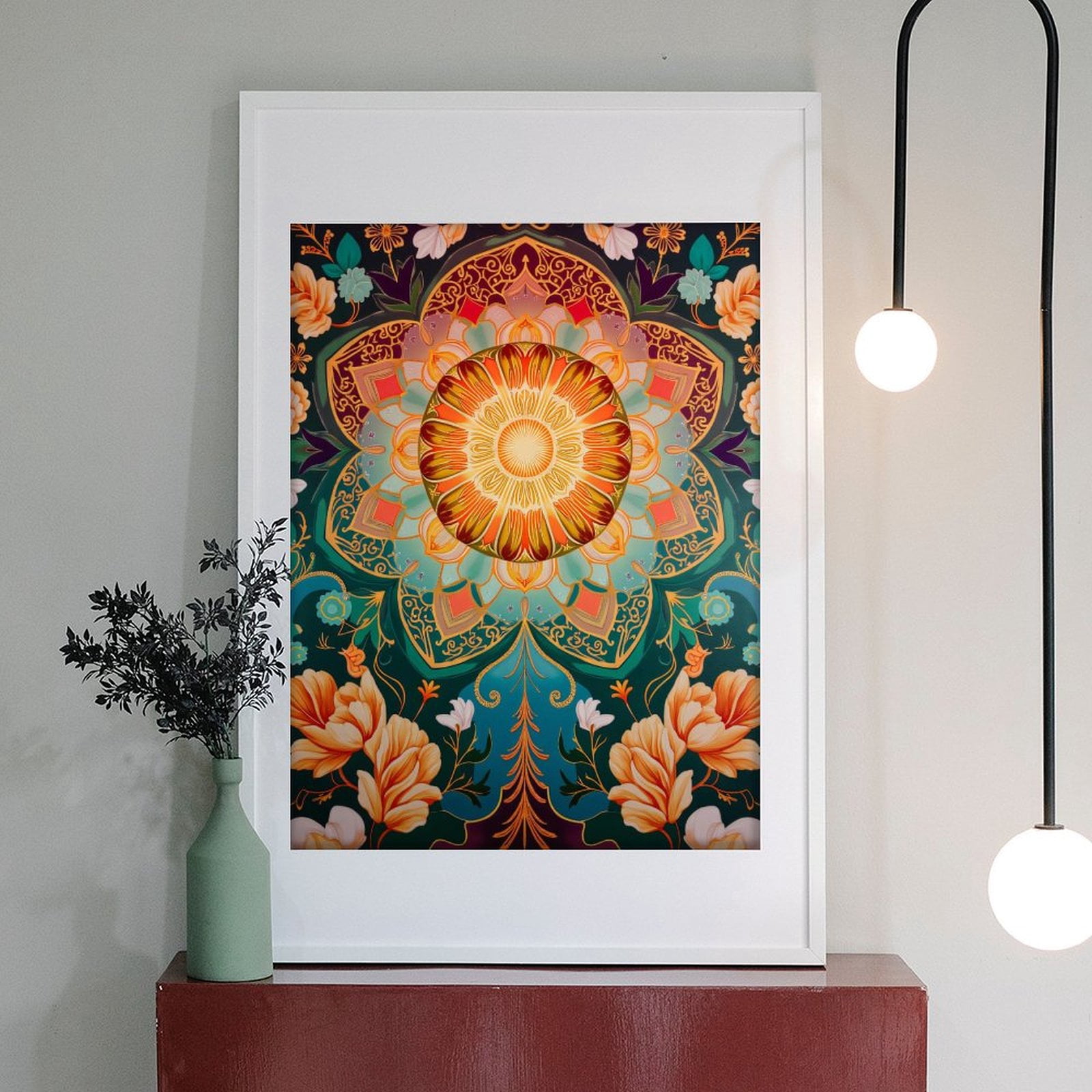 Diamond Art Kits for Adults - 5d Floral Mandala Art Vibrant Colors Diamond Painting for Adults, Diamond Art for Adults Beginners, Diamond Painting Kits for Adults for Home Wall Decor