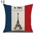 thumbnail image 1 of HEVIRGO Housse de Coussin en Lin avec Motifs de Drapeaux de Londres, 1 of 10