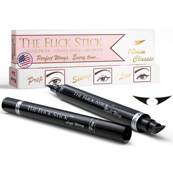 Delineador de ojos Stamp The Flick Stick Winged 2 bolígrafos líquidos negros