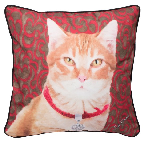 Orange Tabby Cat Pillow